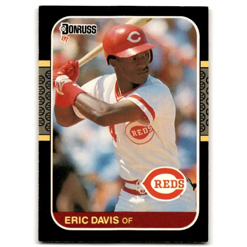 1987 Donruss #265 Eric Davis EX Excellent Cincinnati Reds Baseball Card - Baseball Card Single