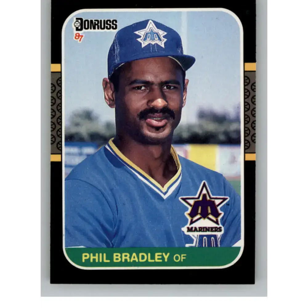 1987 Donruss #270 Phil Bradley EX Excellent Seattle Mariners Baseball Card - Baseball Card Single