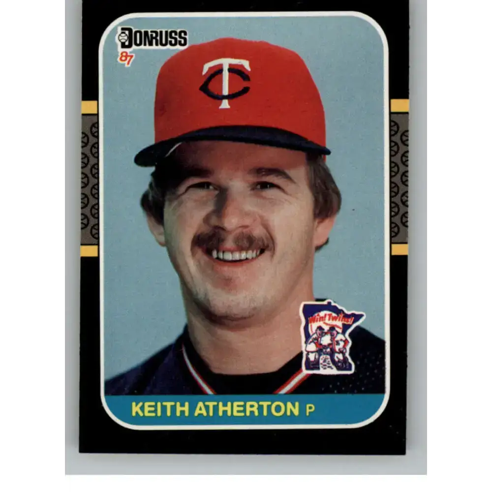 1987 Donruss #272 Keith Atherton EX Excellent Minnesota Twins Baseball Card - Baseball Card Single