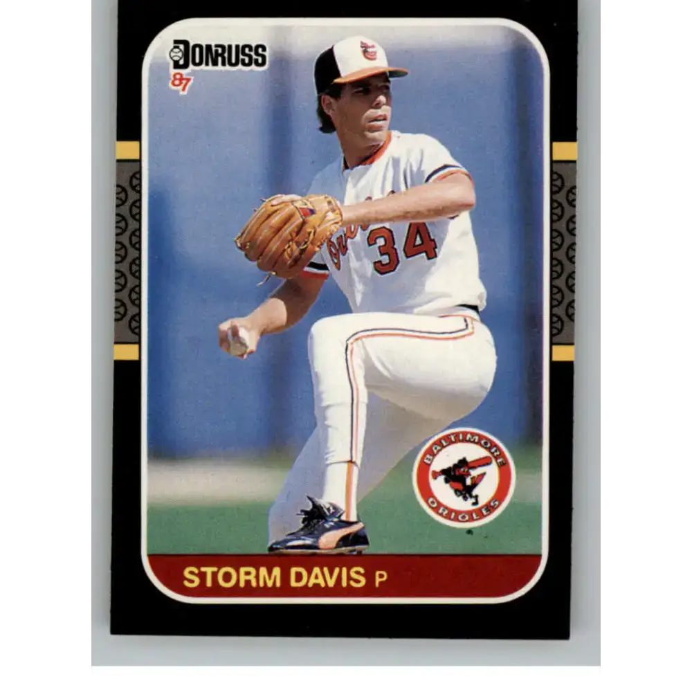 1987 Donruss #273 Storm Davis EX Excellent Baltimore Orioles Baseball Card