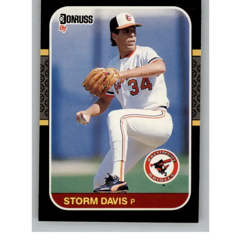 1987 Donruss #273 Storm Davis EX Excellent Baltimore Orioles Baseball Card