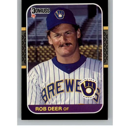 1987 Donruss #274 Rob Deer EX Excellent Milwaukee Brewers Baseball Card