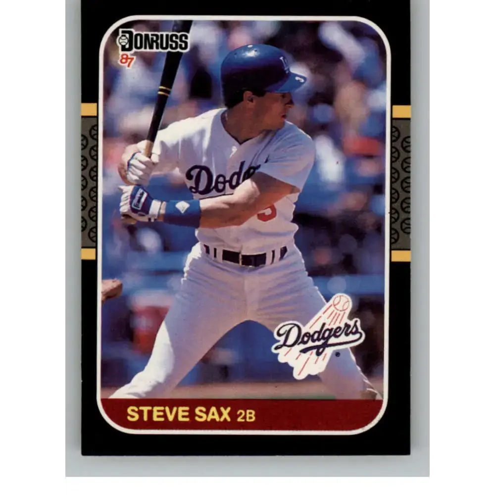 1987 Donruss #278 Steve Sax EX Excellent Los Angeles Dodgers Baseball Card - Baseball Card Single