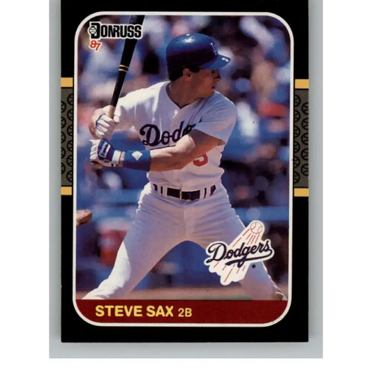 1987 Donruss #278 Steve Sax EX Excellent Los Angeles Dodgers Baseball Card