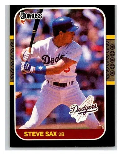 1987 Donruss #278 Steve Sax NM Near Mint Dodgers - Baseball Card Single