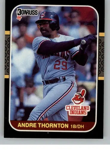 Original gloss Andre Thornton baseball card 1987 Donruss NM-MT Indians