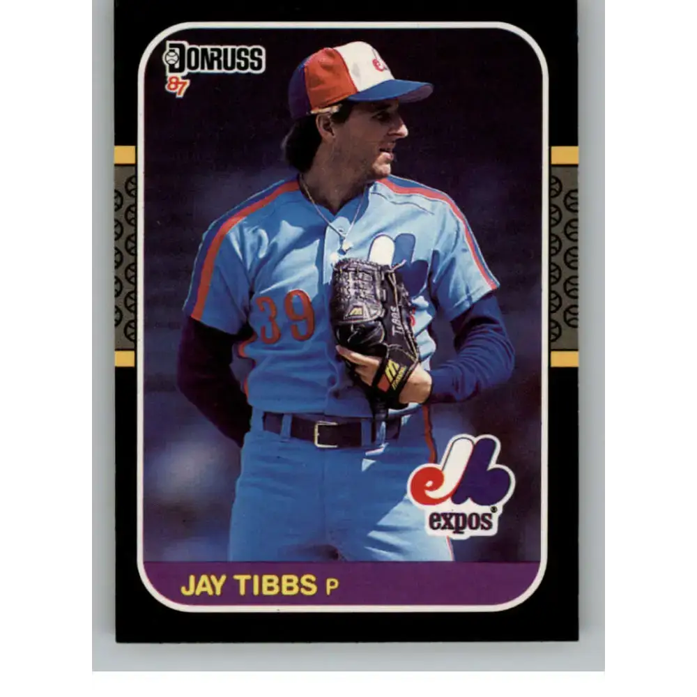1987 Donruss #282 Jay Tibbs EX Montreal Expos Baseball Card