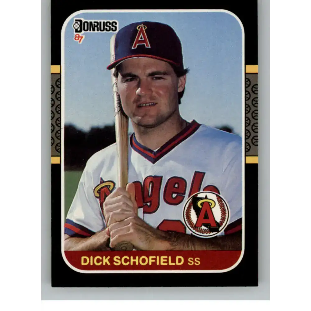 1987 Donruss #283 Dick Schofield EX Excellent California Angels Baseball Card - Baseball Card Single