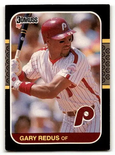 Gary Redus Phillies baseball cards 1987 Donruss #288 with original gloss