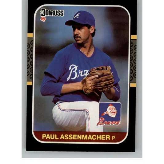 1987 Donruss #290 Paul Assenmacher EX Excellent RC Rookie Atlanta Braves Baseball Card