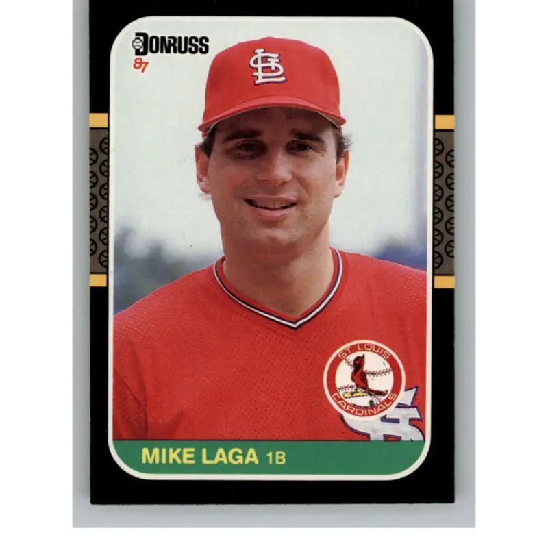 1987 Donruss #293 Mike Laga EX Excellent St. Louis Cardinals Baseball Card - Baseball Card Single