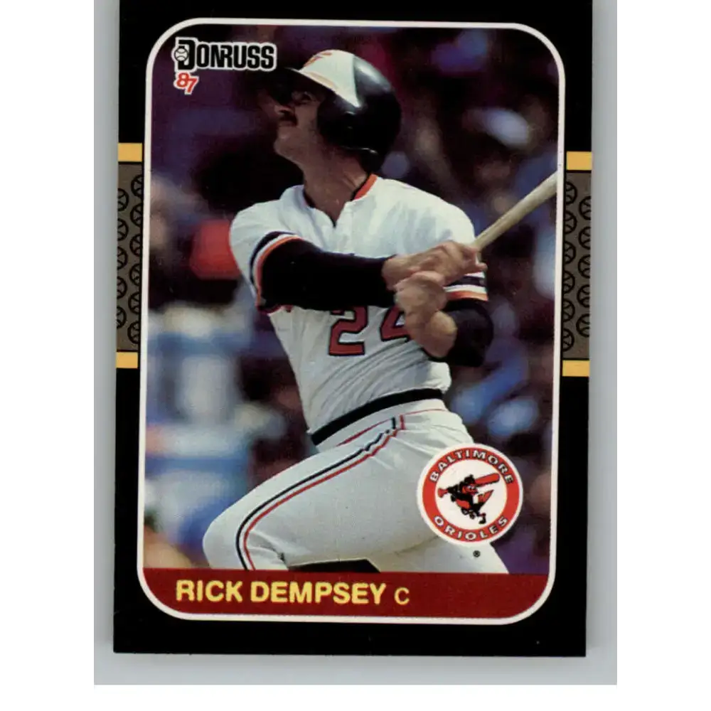 1987 Donruss #294 Rick Dempsey EX Excellent Baltimore Orioles Baseball Card - Baseball Card Single