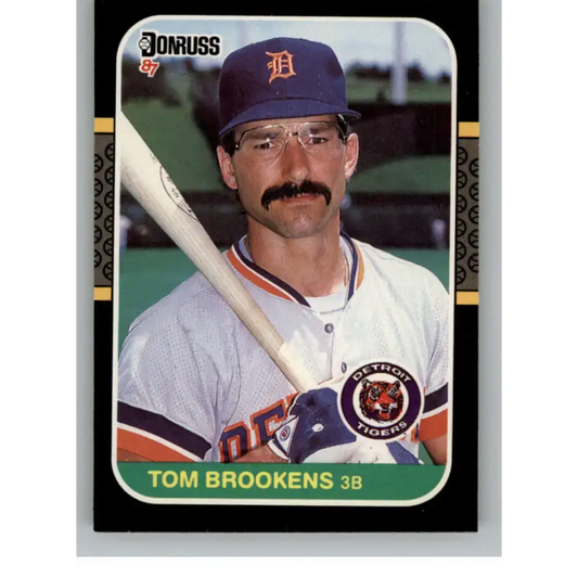 1987 Donruss #296 Tom Brookens EX Excellent Detroit Tigers Baseball Card