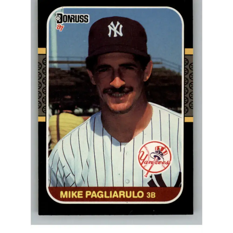1987 Donruss #298 Mike Pagliarulo EX Excellent New York Yankees Baseball Card - Baseball Card Single