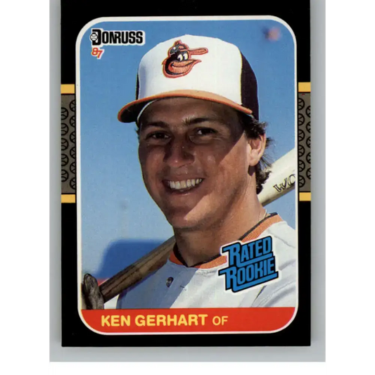 1987 Donruss #30 Ken Gerhart EX Excellent RC Rookie Baltimore Orioles Baseball Card - Baseball Card Single