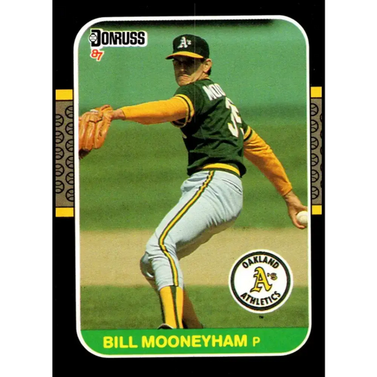 1987 Donruss #302 Bill Mooneyham EX Excellent RC Rookie Oakland Athletics Baseball Card