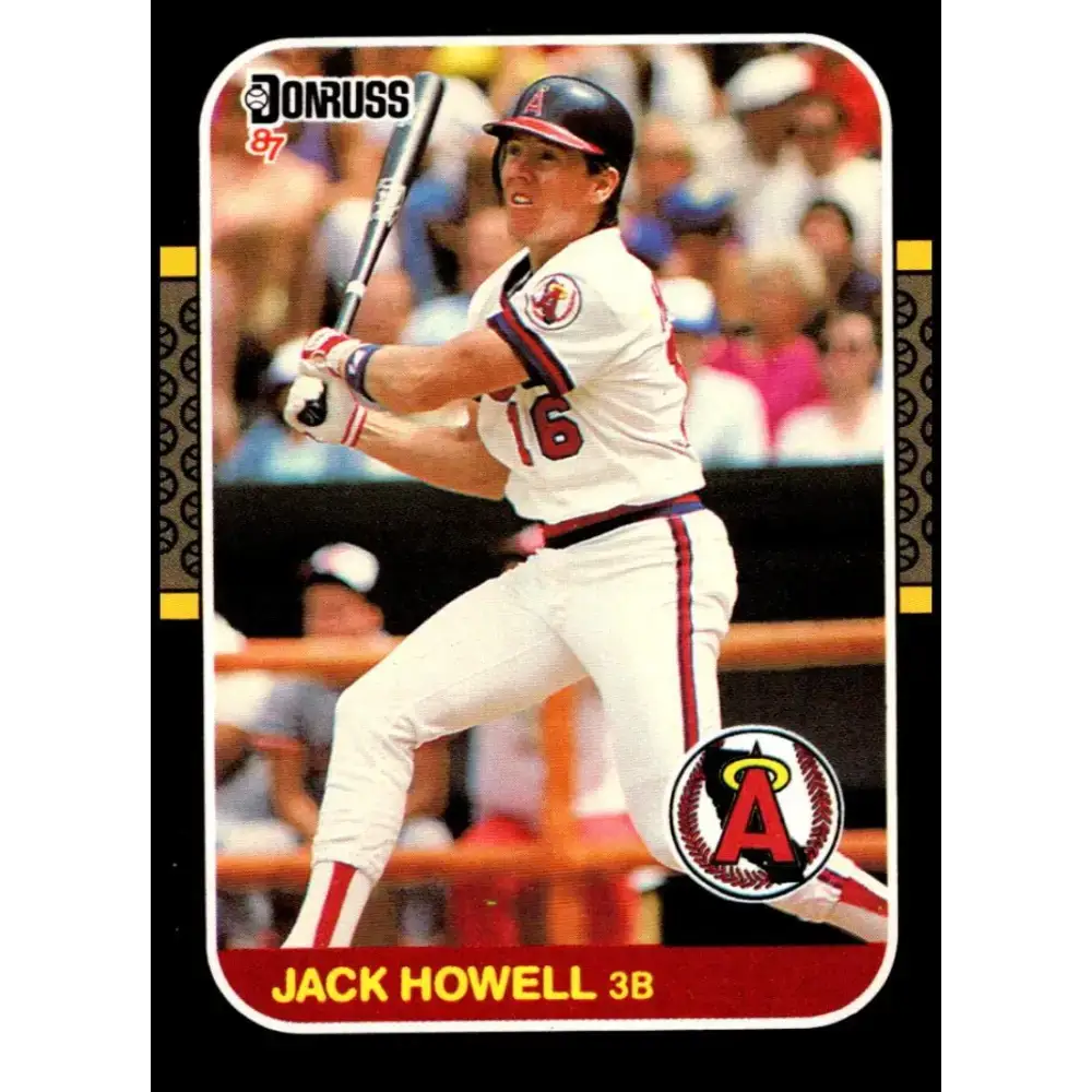 1987 Donruss #305 Jack Howell EX Excellent California Angels Baseball Card - Baseball Card Single