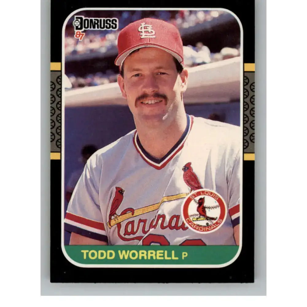 1987 Donruss #307 Todd Worrell EX Excellent St. Louis Cardinals Baseball Card - Baseball Card Single