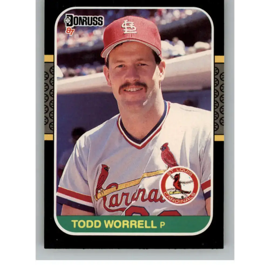 1987 Donruss #307 Todd Worrell EX Excellent St. Louis Cardinals Baseball Card - Baseball Card Single