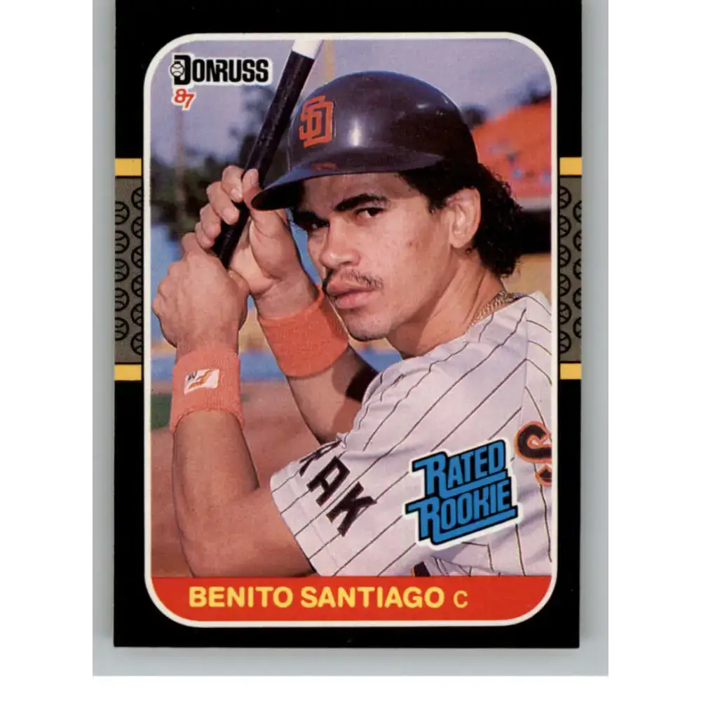 1987 Donruss #31 Benito Santiago EX Excellent San Diego Padres Baseball Card - Baseball Card Single