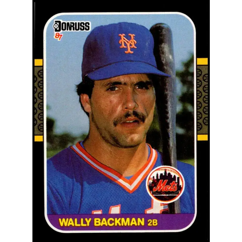 1987 Donruss #316 Wally Backman EX Excellent New York Mets Baseball Card - Baseball Card Single