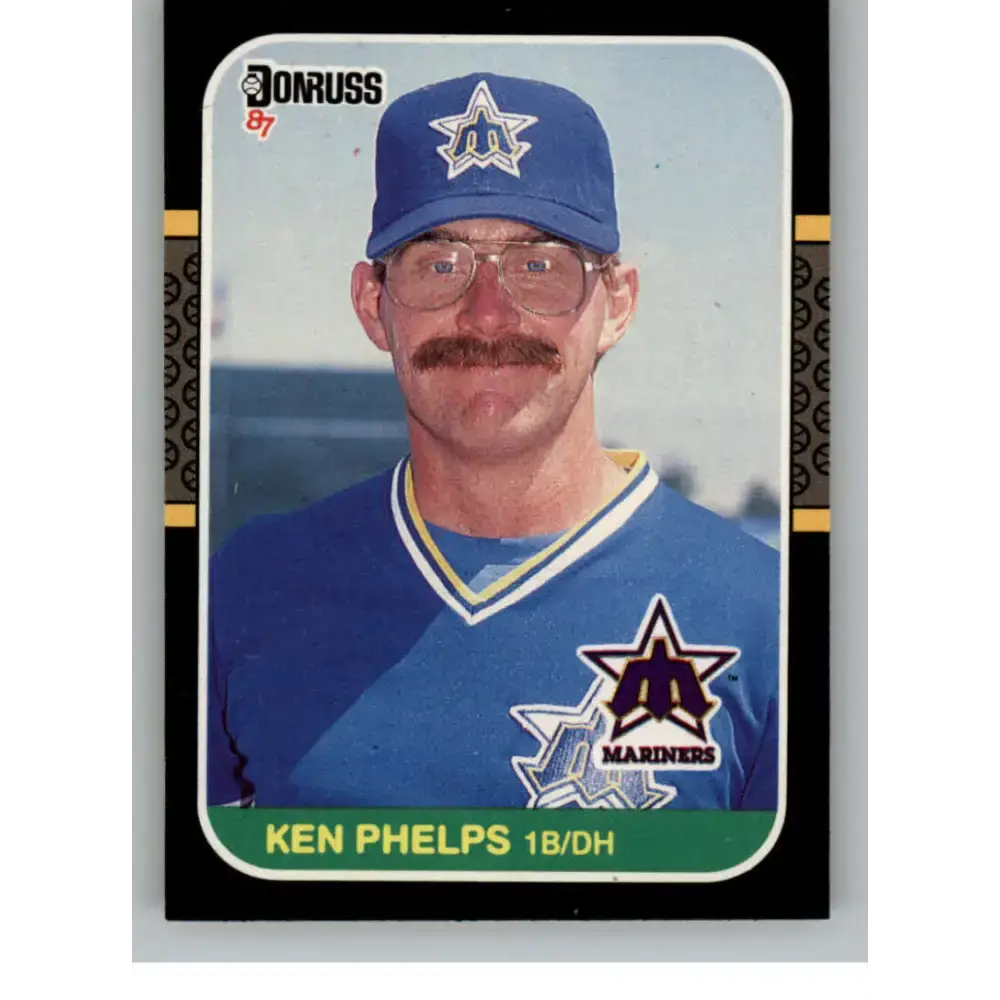 1987 Donruss #317 Ken Phelps EX Excellent Seattle Mariners Baseball Card - Baseball Card Single