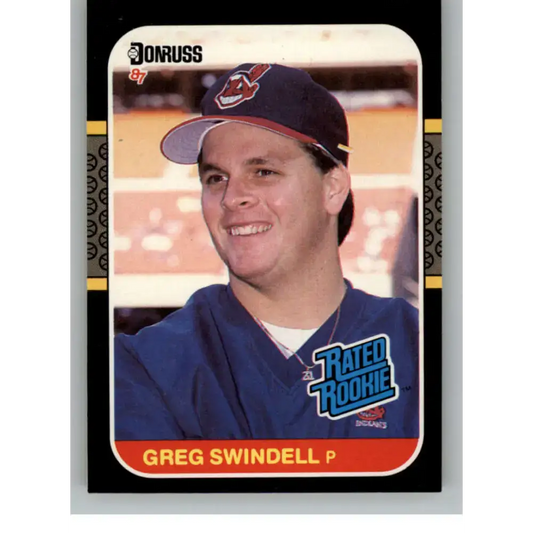 1987 Donruss #32 Greg Swindell EX Excellent RC Rookie Cleveland Indians Baseball Card - Baseball Card Single