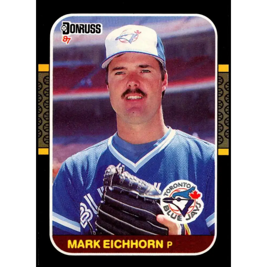 1987 Donruss #321 Mark Eichhorn EX Excellent RC Rookie Toronto Blue Jays Baseball Card