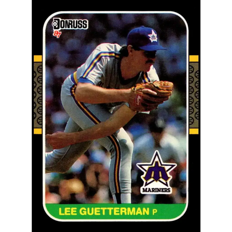 1987 Donruss #322 Lee Guetterman EX Excellent RC Rookie Seattle Mariners Baseball Card - Baseball Card Single