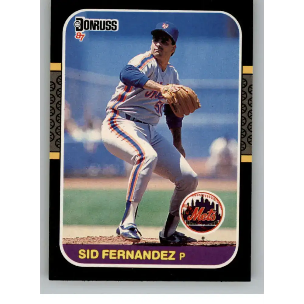 1987 Donruss #323 Sid Fernandez EX Excellent New York Mets Baseball Card - Baseball Card Single