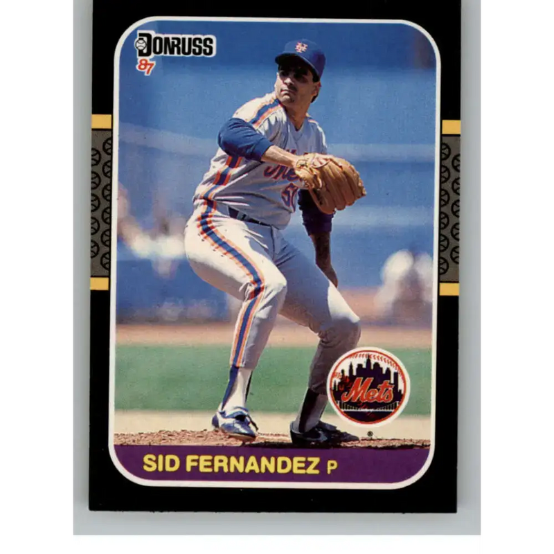 1987 Donruss #323 Sid Fernandez EX Excellent New York Mets Baseball Card - Baseball Card Single