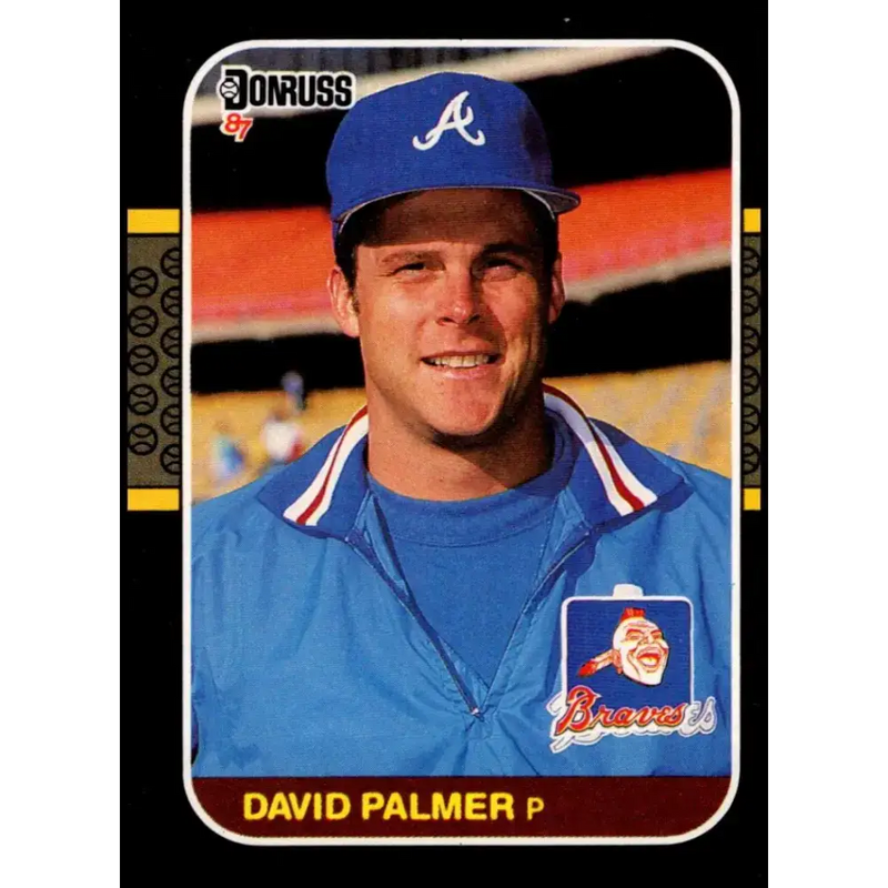 1987 Donruss #325 David Palmer EX Excellent Atlanta Braves Baseball Card - Baseball Card Single