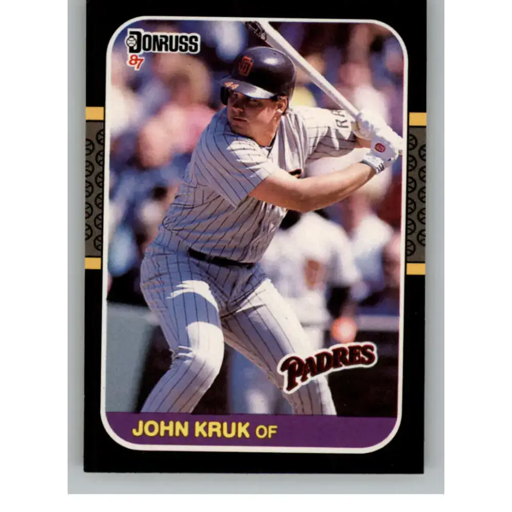 1987 Donruss #328 John Kruk EX Excellent RC Rookie San Diego Padres Baseball Card - Baseball Card Single