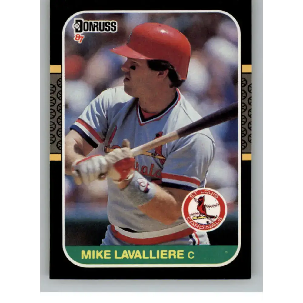1987 Donruss #331 Mike LaValliere EX Excellent RC Rookie St. Louis Cardinals Baseball Card - Baseball Card Single