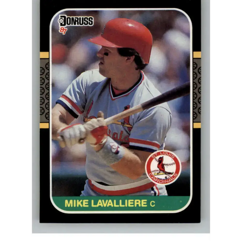 1987 Donruss #331 Mike LaValliere EX RC Rookie St. Louis Cardinals Baseball Card - Baseball Card Single
