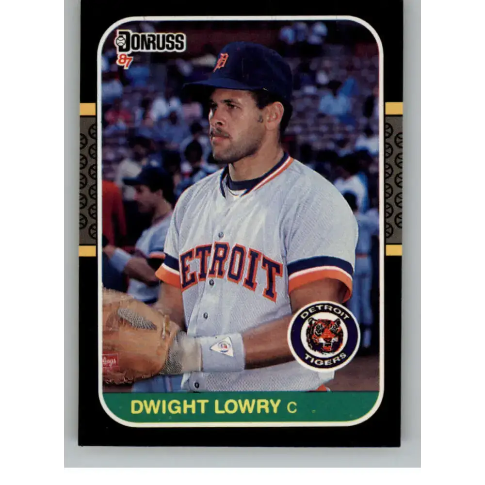 1987 Donruss #338 Dwight Lowry EX Excellent RC Rookie Detroit Tigers Baseball Card - Baseball Card Single