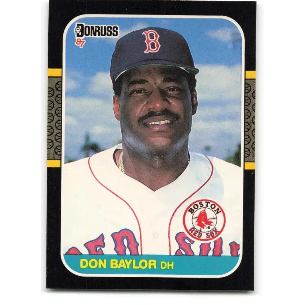 1987 Donruss #339 Don Baylor EX Excellent Boston Red Sox Baseball Card - Baseball Card Single