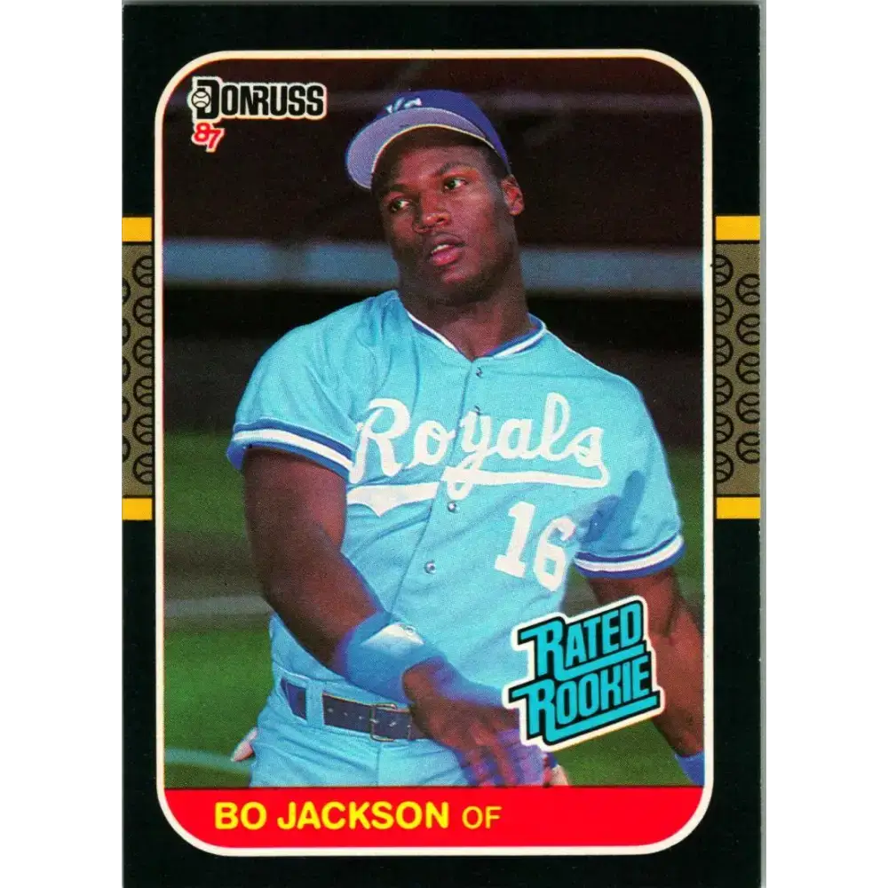 1987 Donruss #35 Bo Jackson EX Excellent RC Rookie Kansas City Royals Baseball Card - Baseball Card Single