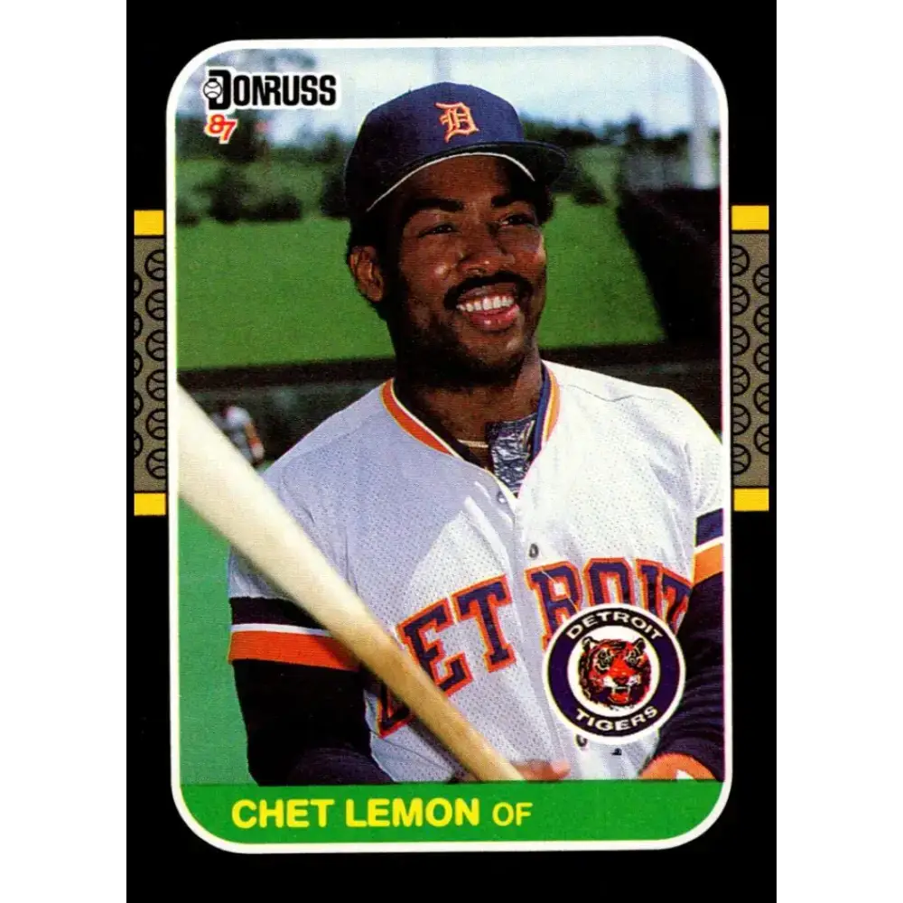 1987 Donruss #353 Chet Lemon EX Excellent Detroit Tigers Baseball Card - Baseball Card Single