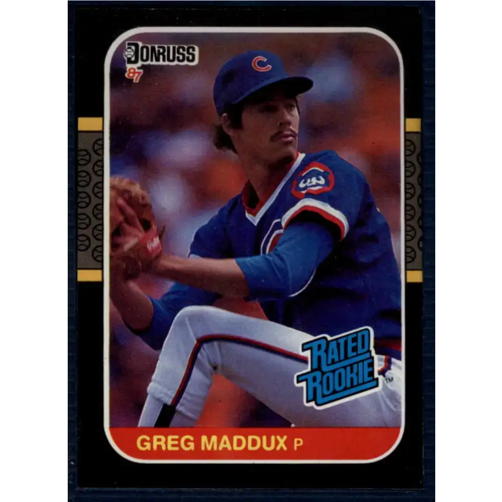 1987 Donruss #36 Greg Maddux EX Excellent RC Rookie Chicago Cubs Baseball Card