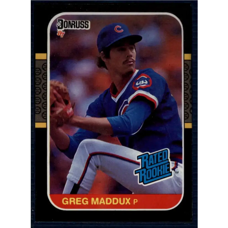 1987 Donruss #36 Greg Maddux EX Excellent RC Rookie Chicago Cubs Baseball Card