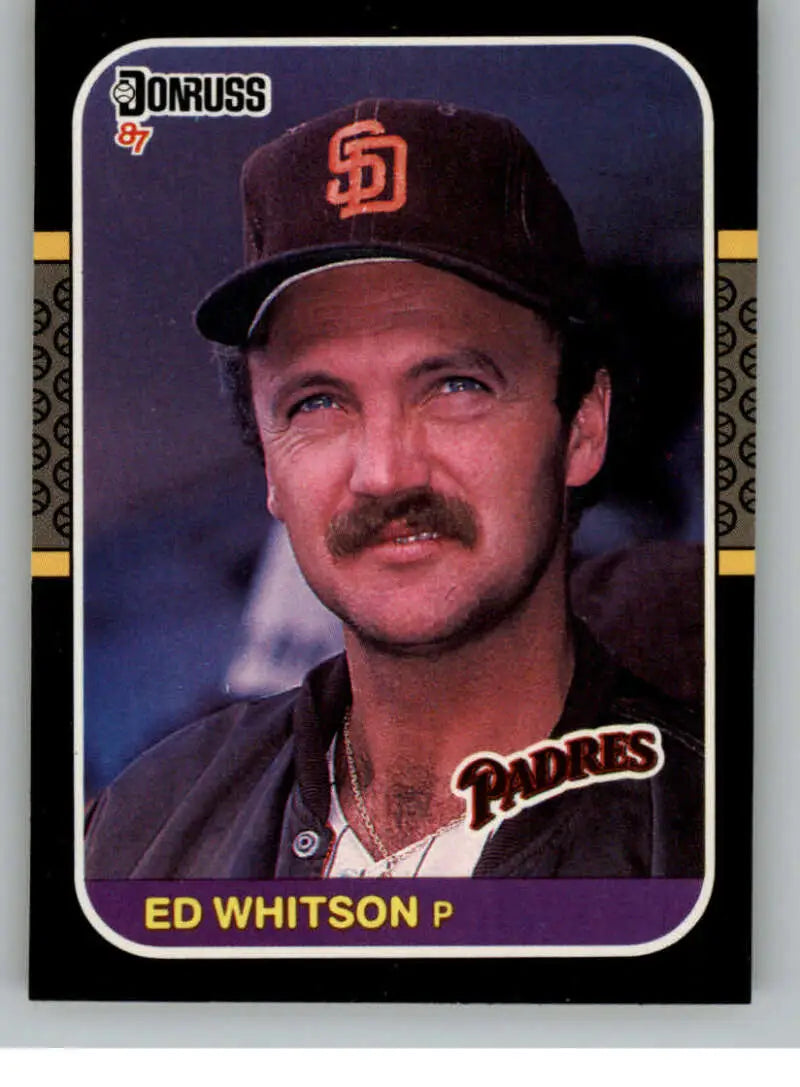 1987 Donruss #360 Ed Whitson EX Excellent San Diego Padres Baseball Card - Baseball Card Single