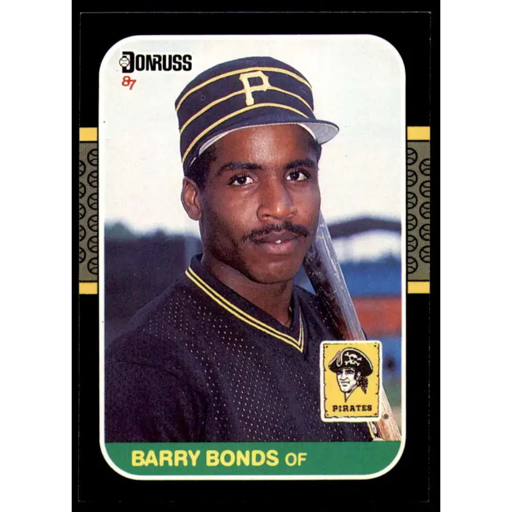 1987 Donruss #361 Barry Bonds EX Excellent RC Rookie Pittsburgh Pirates Baseball Card