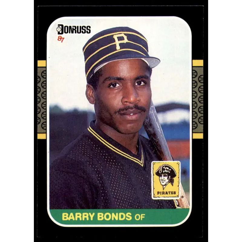 1987 Donruss #361 Barry Bonds EX Excellent RC Rookie Pittsburgh Pirates Baseball Card