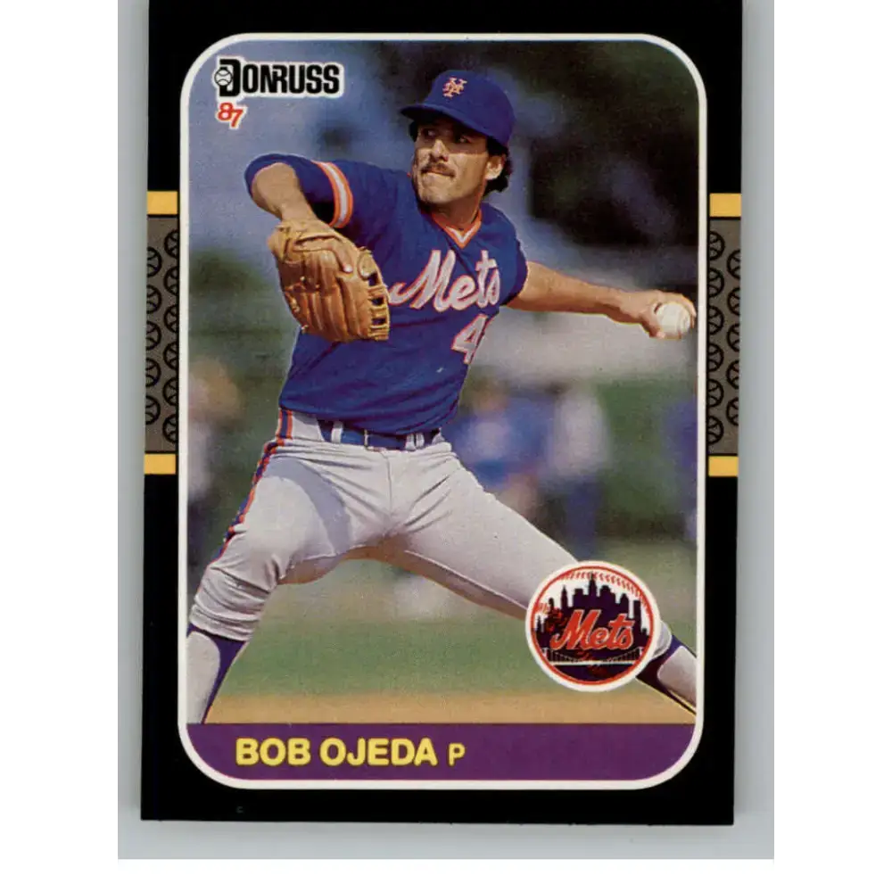 1987 Donruss #364 Bob Ojeda EX Excellent New York Mets Baseball Card - Baseball Card Single