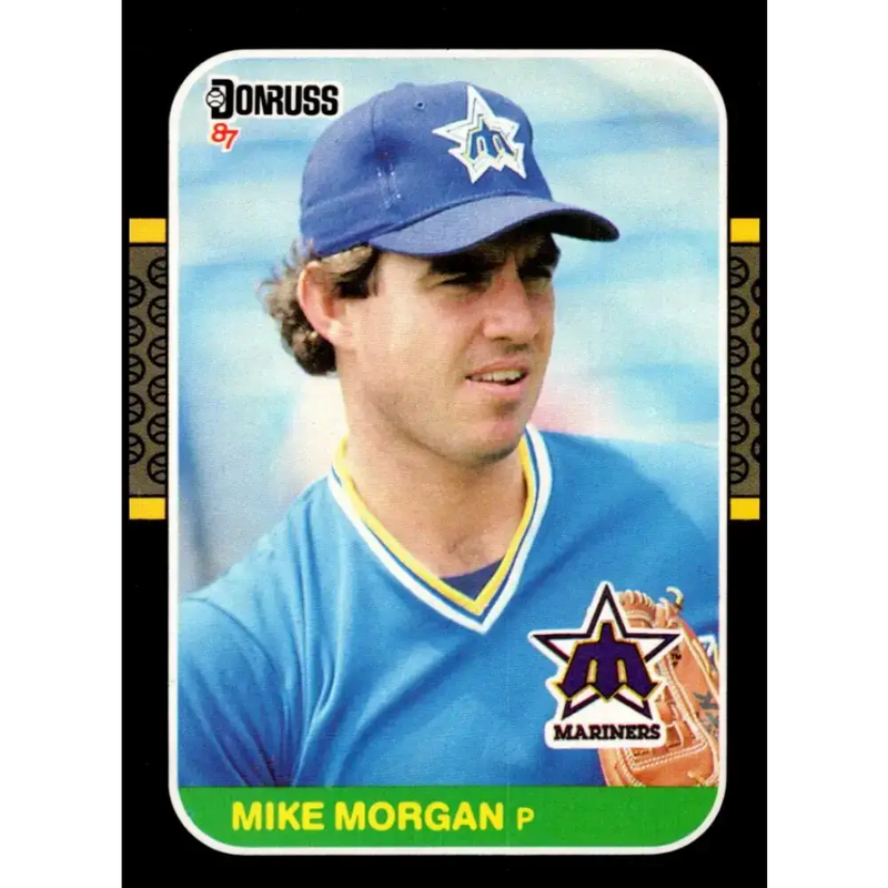 1987 Donruss #366 Mike Morgan EX Excellent Seattle Mariners Baseball Card - Baseball Card Single