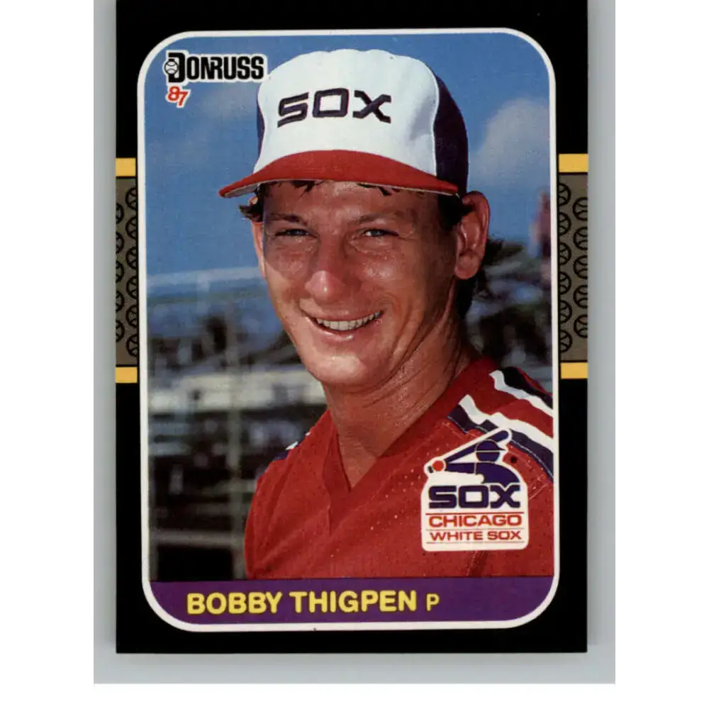 1987 Donruss #370 Bobby Thigpen EX Excellent RC Rookie Chicago White Sox Baseball Card - Baseball Card Single