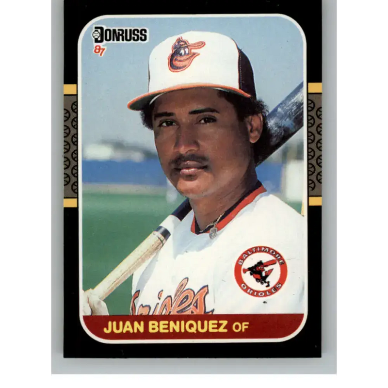 1987 Donruss #371 Juan Beniquez EX Excellent Baltimore Orioles Baseball Card - Baseball Card Single