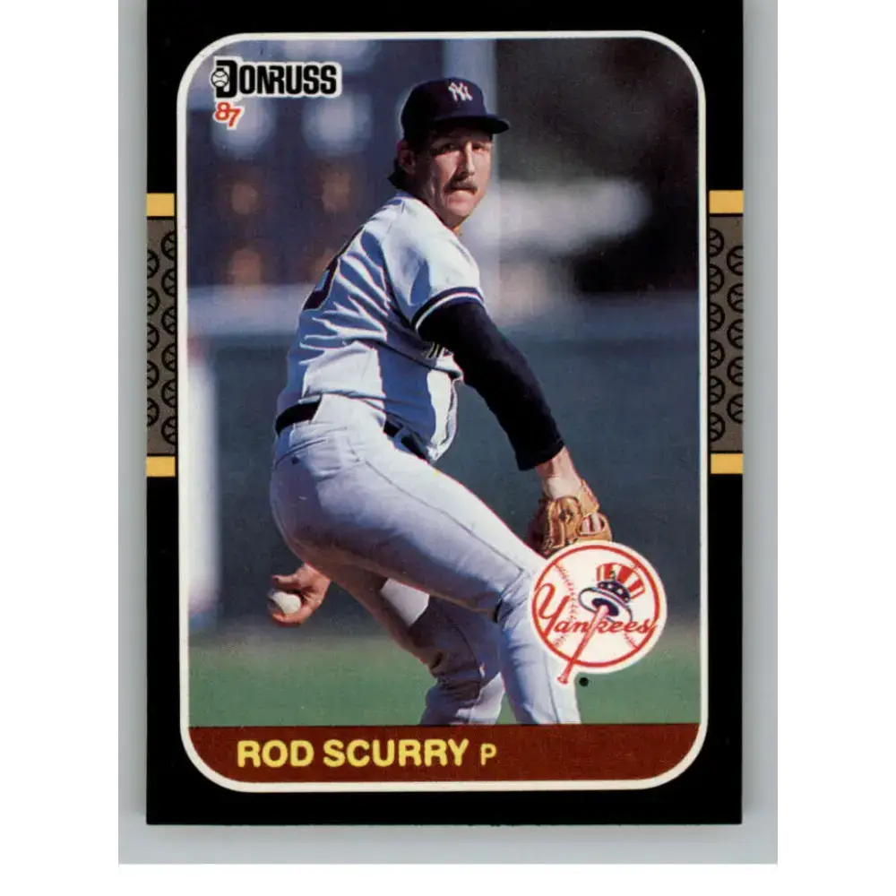 1987 Donruss #374 Rod Scurry EX Excellent New York Yankees Baseball Card