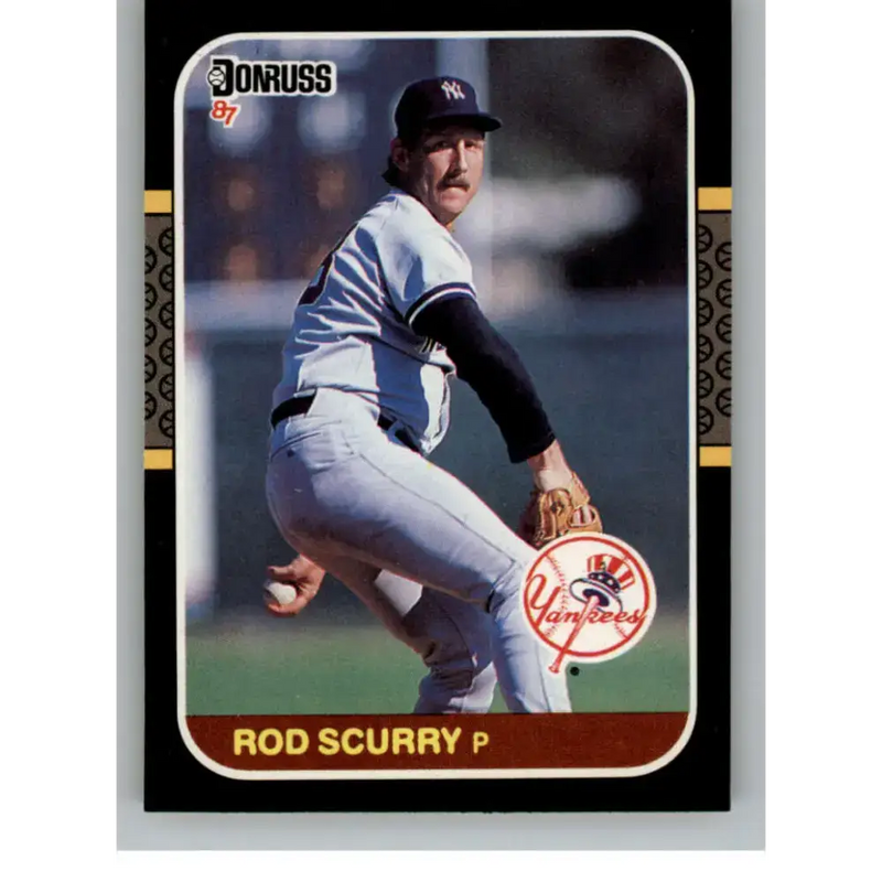 1987 Donruss #374 Rod Scurry EX Excellent New York Yankees Baseball Card